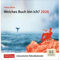 Harenberg Welches Buch bin ich? Premium-Postkartenkalender 2026 - Literarischer