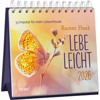 Bene! kalender Wochenkalender 2026: Lebe leicht: 53 Impulse für