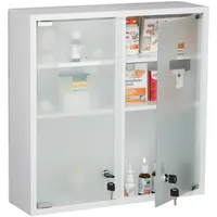Relaxdays Medizinschrank, 52,5 x 15.5 x 53 cm, Medikamente,