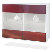 Vladon Kommode, Bordeaux, Holzwerkstoff, 92.5x73.5x35 cm, Wohnzimmer, Kommoden &