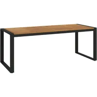 VidaXL Gartentisch mit Gestell U-Form 200x90x75 cm Akazie Massivholz