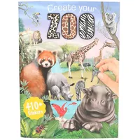 DEPESCHE 13607 Create your Zoo Malbuch mit Stickern