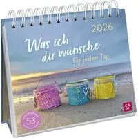 Groh Verlag Postkartenkalender 2026: Was ich dir wünsche für