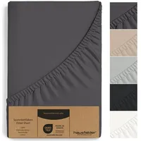 Hausfelder Spannbettlaken Jersey-Baumwolle 180 x 200 - 200 x
