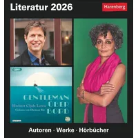 Harenberg Literatur Tagesabreißkalender 2026 - Kulturkalender - Autoren, Werke,