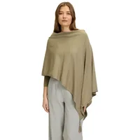 Betty Barclay Strick-Poncho mit Fransen Soft olive), | Einheitsgröße