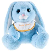 HEUNEC 841956 - Hase Milchschnute blau mit Lätzchen 'Frohe