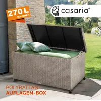 CASARIA Auflagenbox Creme 117x53x60cm Rollen