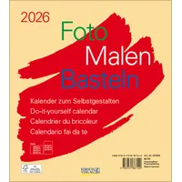 Korsch Verlag Foto-Malen-Basteln Bastelkalender beige 2026