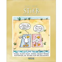 Korsch Verlag Stier 2026: Sternzeichenkalender-Cartoonkalender als Wandkalender im Format