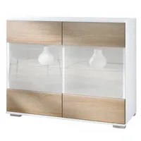 Vladon Kommode, Eiche San Remo, Holzwerkstoff, 92.5x75.5x35 cm, Wohnzimmer,