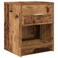 VidaXL Nachttisch mit Schublade Altholz-Optik 40x34x50 cm
