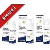 Dermasence BarrioPro Emulsion + RosaMin Pflege + RosaMin Serum