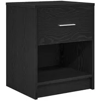 VidaXL Nachttisch mit Schublade Schwarz 40x34x50 cm