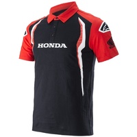 Alpinestars Honda Teamwear, Polo-Shirt - Rot/Schwarz / 3XL