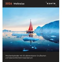 Kunth Verlag Weltreise - KUNTH Postkartenkalender 2026