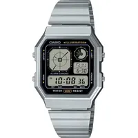 Casio Digital Edgy Collection A130WE-1AEF Edelstahl 34 mm A130WE-1AEF