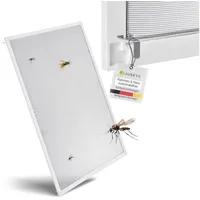 Juskys Fliegengitter mit Alu-Rahmen 80 x 100 cm für
