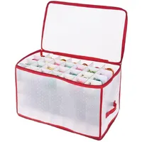 Lex Aufbewahrungsbox Sortierbox Christbaumkugeln transparent