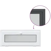 VidaXL Fenster Kellerfenster RISOR 110x40 cm Kipp 3-fach Verglasung