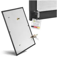 Juskys Fliegenschutzgitter mit Aluminiumrahmen 120 x 140 cm anthrazit