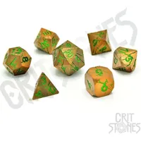 Glass staff CritStones Metal Würfel Set Gorgon Gaze 7