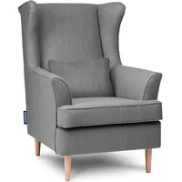 Konsimo Ohrensessel Stralis Webstoff 82 x 108 x 80