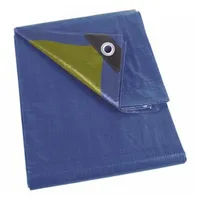 Perel Abdeckplane, - Blau/Khaki - Strapazierfähig - 2 x