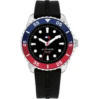 Tommy Hilfiger 1720046 38 mm Edelstahlgehäuse schwarz Silikonarmband schwarz