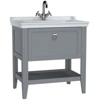 Vitra Valarte 3-tlg. Grau Matt/Weiß Hochglanz