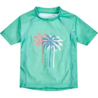Playshoes UV-Schutz Shirt Unisex Kinder Schwimmshirt Badebekleidung, Palmen Mint,