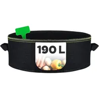 Praknu 1x Hochbeet Pflanzsack Groß 190L aus Vliesstoff -