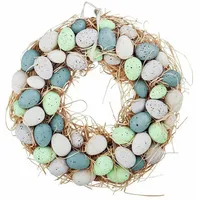 Loberon Kranz Pinehurst, von Hand bemalt, zarte Farbwahl, Osterkranz,