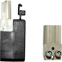 WOLF-Garten Wolf Stecker/Buchsen-Teil 2-polig Grau