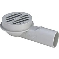 Viega Advantix Balkon-/Terrassenablauf 125936 DN 50, Kunststoff grau, Ablauf