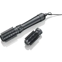 Severin Warmluftbürste rotierend,Stylingbürste,Keramik-Keratin-Beschichtung, Föhnbürste mit 2 Aufsätze (40mm und
