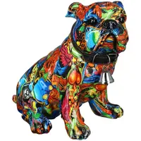 Casablanca modernes Design Figur Mops STREET ART (LBH 17x22x23