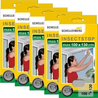 Schellenberg Fliegengitter für Fenster, Polyester, zuschneidbar, waschbar, 100 x