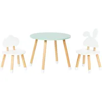Beliani Kindertisch ROBIN 2 Stühle 90 x 60 cm