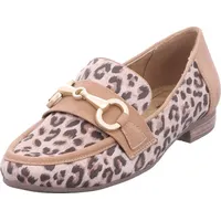Jana Damen Slipper Runde Spitze Vegan, Mehrfarbig (Leopard), 38
