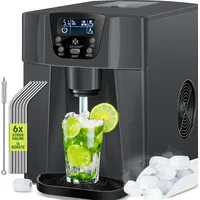 Kesser KESSER® Eiswürfelbereiter Eiswürfelmaschine Edelstahl 100W Ice Maker 12