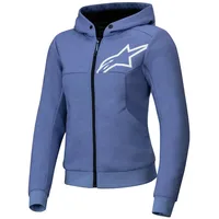 Alpinestars Stella Chrome V2 Sport Hoodie blau, Größe XS