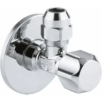 Grohe Eckventil Chrom, ergonomischer Metallgriff, langer Schubschaft, Schubrosette 55mm,