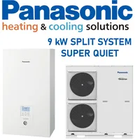 Panasonic Split-Wärmepumpe Hydromodul R410A 9kW bei A7/W35 3-phasig Aquarea