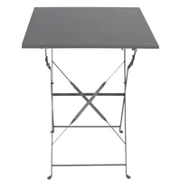 Mojawo Bistrotisch Klapptisch Campingtisch Campingtisch Metall Anthrazit B60xH71cm -