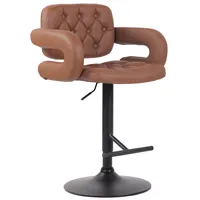 CLP Barhocker Dublin Kunstleder cognac/schwarz
