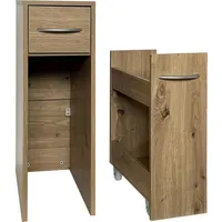 Hti-Living Mehrzweckschrank schmal Thekla Artisaneiche