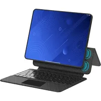 ISY ITF-1002 mit Tastatur Folio Schutzhülle Dunkelgrau