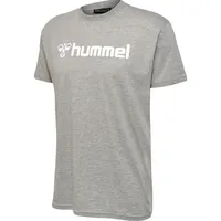 Hummel Herren Hmlmover Cotton S/S T-Shirt, Grey Melange, M