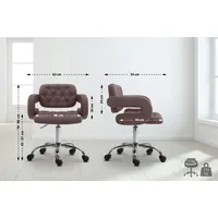 CLP Arbeitshocker Dublin Stoff braun